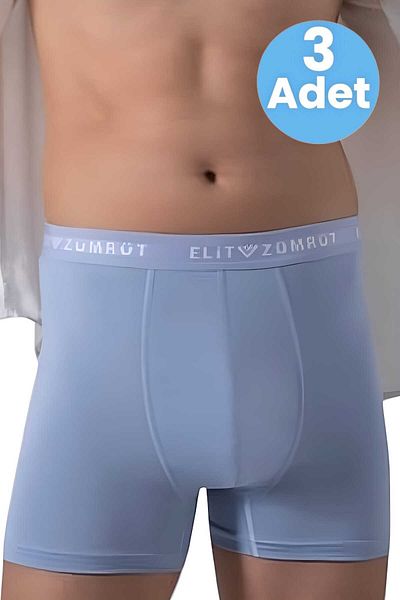 Tezzgelsin Men's Cotton Diamond Elastic 3-Piece Boxers