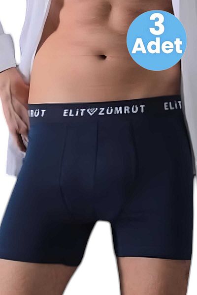 Tezzgelsin Men's Cotton Diamond Elastic 3-Piece Boxers