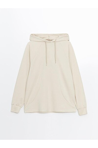 LC Waikiki LCW Скромна права дамска суитшърт с качулка