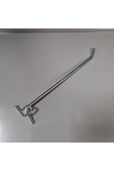 GuvenliPazar 100 Adet Delikli Perde Fon Kancası Pano Kancası Askı Kancası 25 x 4 Cm