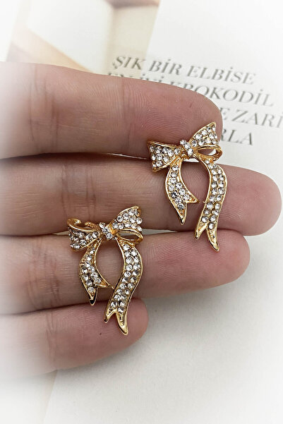 roshel Taşlı Fiyonk Model Kaplama Küpe 2 Farklı Renk Seçeneği