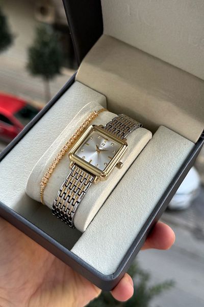 Homies Homi̇es Brand Steel Women's Wristwatch +Gift Bracelet