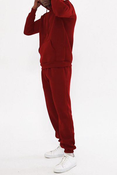 ruNadeS Men's Relaxed Fit Kangaroo Pocket Sweatpants Set - Home Wear
