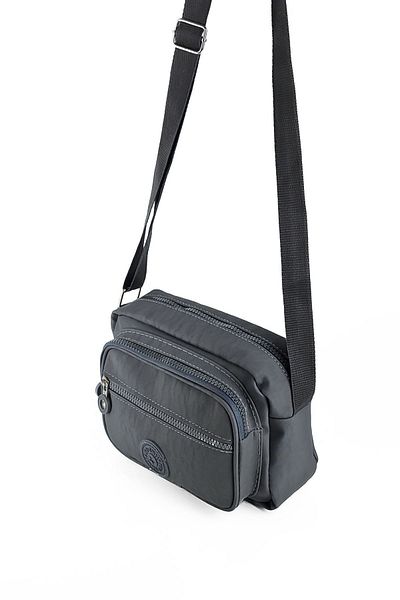 HexBag Țesătură gri rezistentă la apă - Geantă de umăr și crossbody pentru femei cu mai multe compartimente