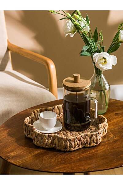 LC Waikiki Lcw Home Decorative Wicker Tray 30 cm