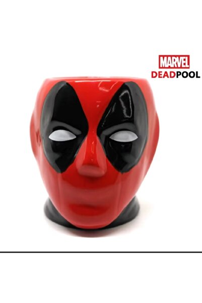 hediyeconcepti 450ml Deedpool Marvel Cute Action Character Heat Resistant Mug Cup