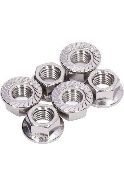 Norm M6 FLAŞLI SOMUN PASLANMAZ A2 50 Lİ