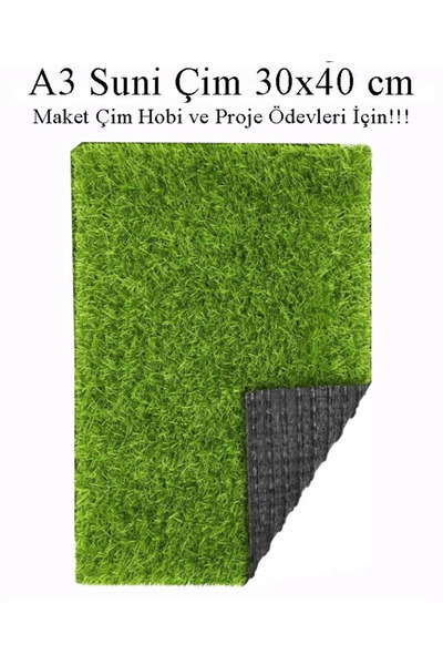 TİFOYS (  1 Adet )  Yapay Çim A3 30x40 Cm A3 Boyutunda Maket Çim Dekorati Yap...