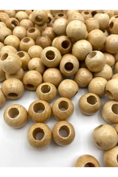 tebrikcim خرز خشبي ورنيش 16 مم 100 جرام
