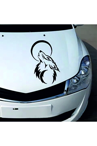 Birim Matbaa Howling Wolf Car Sticker (28X19Cm)