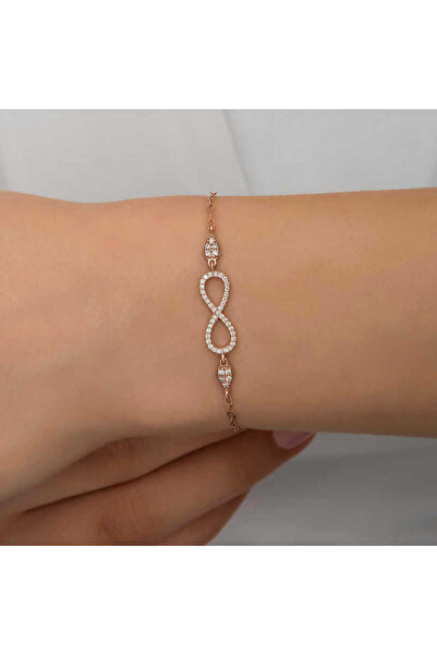 Gumush Gümüş Rose Sonsuzluk Kadın Bileklik