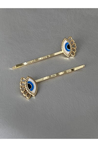 Twinssis Accessories Cataramă din sârmă metalică aurie cu figurină ochi albaștri