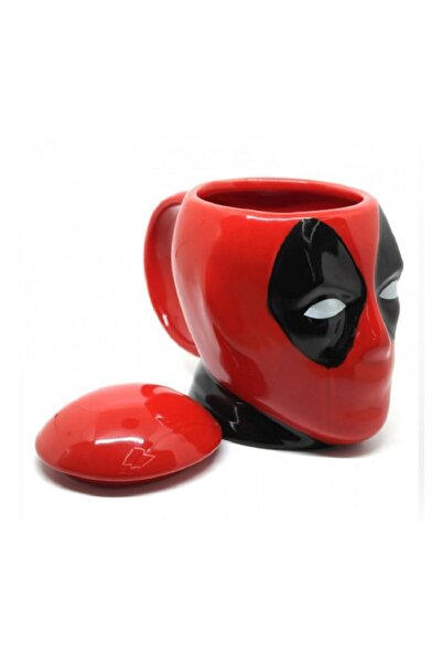 hediyeconcepti 450ml Deedpool Marvel Cute Action Character Heat Resistant Mug Cup