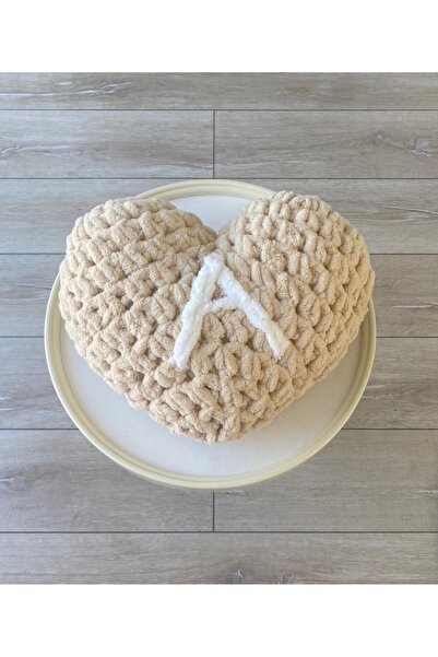 Alize Puffy Monik Shop Harfli Kalp Yastık