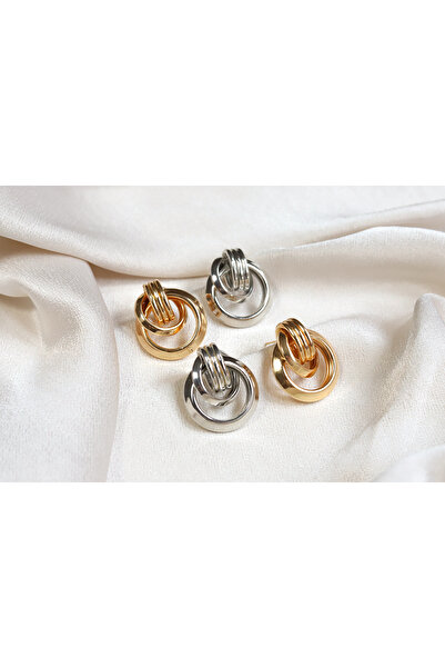 Brillo Spiral Ring Model Women's Earrings