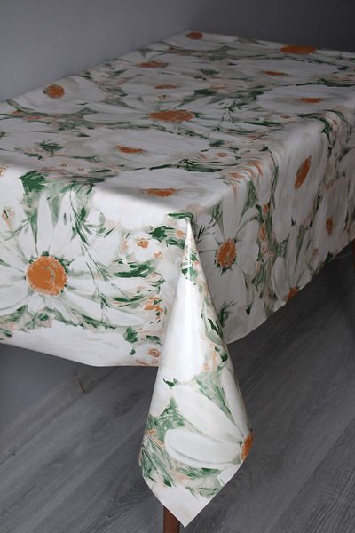 DDHOME Pastel Fiber Erasable Oilcloth Tablecloth - Daisy