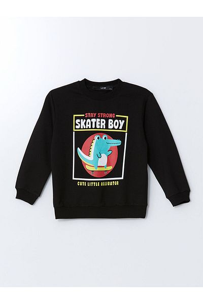 LC Waikiki Lcw Crew Neck Printed Baby Boy Sweatshirt