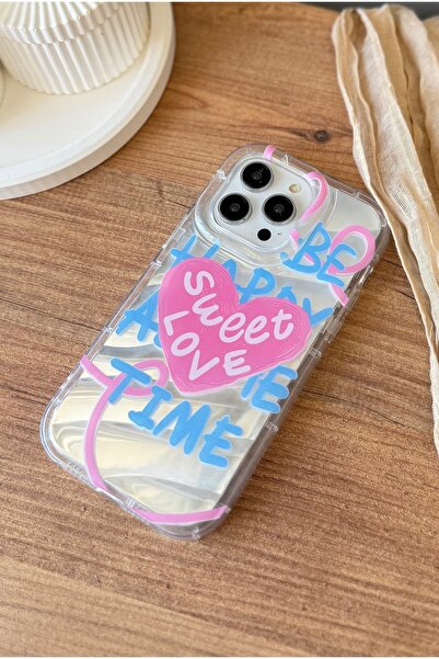 MİRAZ TASARIM IPHONE 15 PROMAX LAZER KESİMLİ HOLOGRAM FİLMLİ ŞEFFAF KALIN KILIF