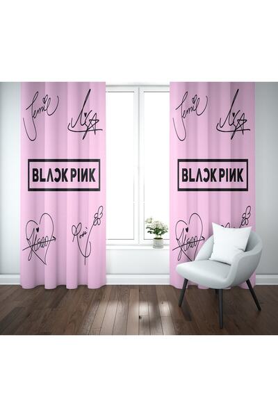 Erays Home Erayshome Negru Roz Design Fundal Cortina