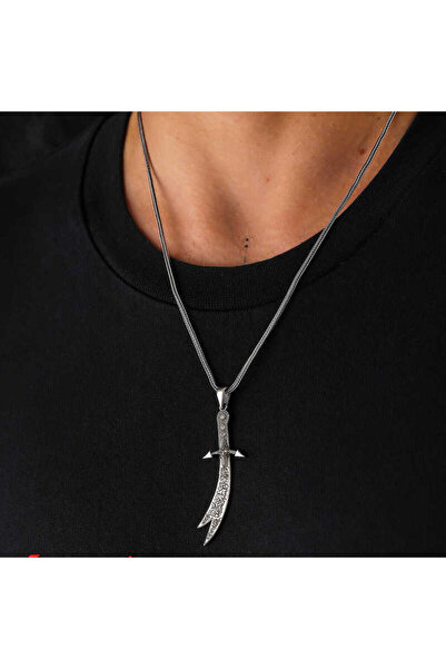 Gumush Gümüş Hz. Ali Zülfikar Kılıcı Kolye
