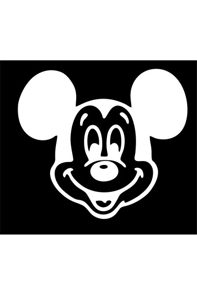 Birim Matbaa Smiling Mickey Car Sticker (18X20 cm)