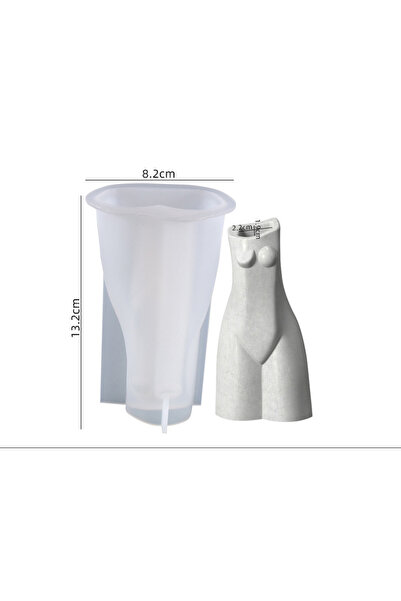 HOBİFLEX TAŞ TOZU SİLİKON KALIP İTHAL 3 BOYUTLU İNSAN VÜCUT FİGÜR VAZO EPOKSİ...