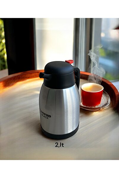 Lorenzo 2lt Çelik çay termos paslanmaz, piknik kamp seyahat soğuk sıcak sızdı...