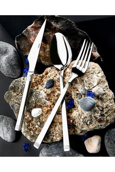 Alaca 304 Quality 18/10 Steel 60 Piece Cutlery Set
