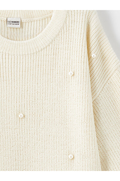 LC Waikiki Vizyon New Season Crew Neck Girls' Knitwear Sweater