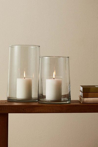 H&M Glass candle lantern
