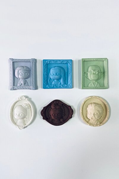 sin istanbul 6'lı Ünlü Sanat Figürleri Buzdolabı Magneti Renkli