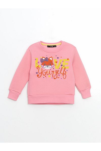 LC Waikiki Lcw Kids Crew Neck Printed Girls' Sweatshirt