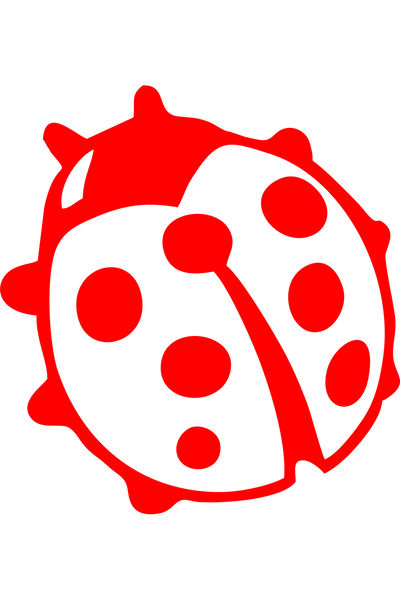 Birim Matbaa Ladybug 8Oto Sticker (19X20Cm)