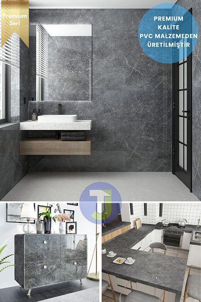 Technojet Self-Adhesive Marble Pattern Foil Kitchen Bathroom Countertop Wall Covering 60Cmx100Cm