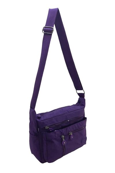 Baginn Geantă Klinkir pentru femei, cu buzunare multiple, curea încrucișată, 25*20 cm, geantă ușoară de umăr zilnică violet