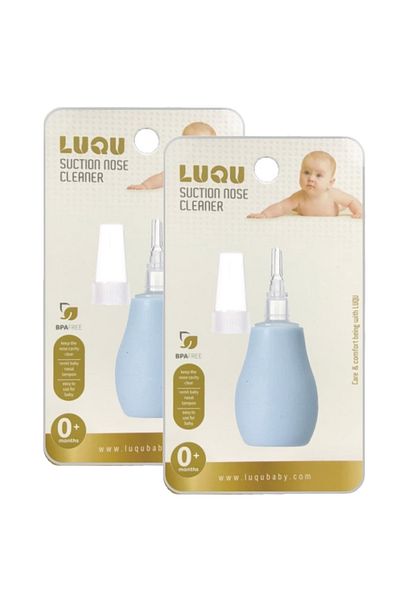 LUQU BABY Baby Nose Cleaner Nasal Aspirator-Blue-Pack of 2
