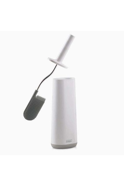 Joseph Joseph Jj flex smart toilet brush - white/gray