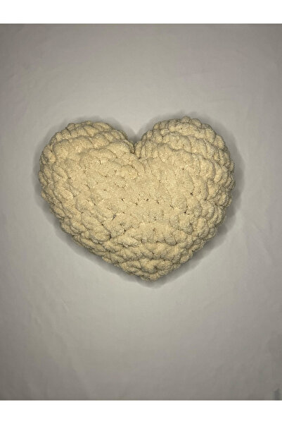 Alize Puffy Pernă decorativă în formă de inimă bej 25x25 cm Cadou decorativ