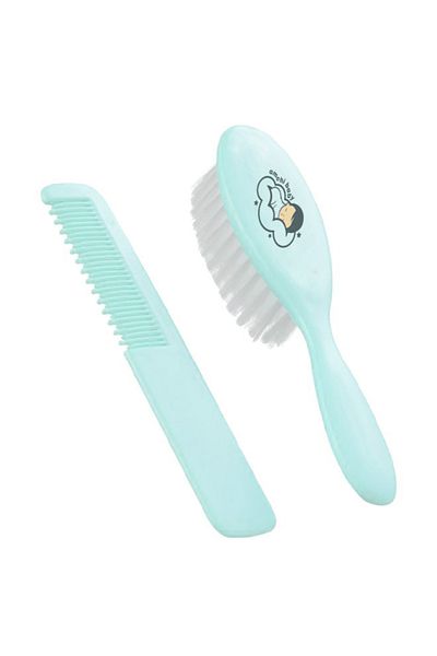 AMCHI BABY Baby Comb & Brush set-Pack of 3-Blue