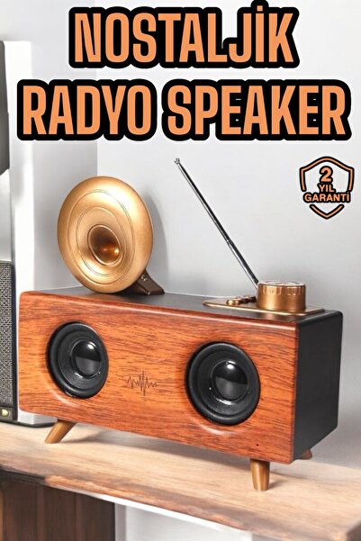 Genel Markalar Çalar Radyo Müzik Kutusu Nostaljik Hoparlör Speaker