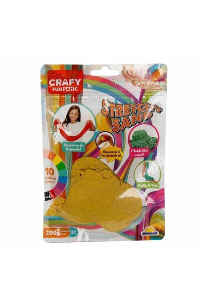 CRAFY لعبة سترتش ساند أصفر 200 جرام