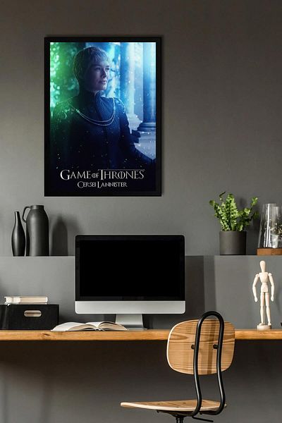 Saturn Pictură înrămată Cersei Lannister din Game of Thrones - Poster din seria Game of Thrones