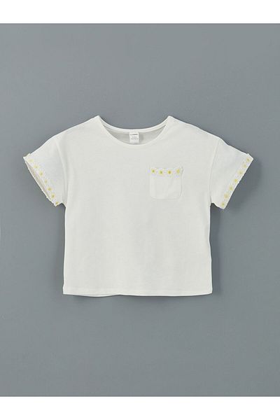LC Waikiki Lcw Kids Crew Neck Floral Girl's T-Shirt
