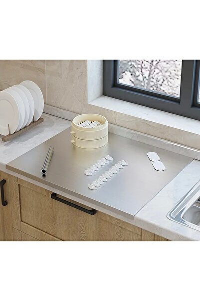 Güneş Krom Dekorasyon GKD 304 Kalite Paslanmaz Çelik 50 x 60 Cm Tek Taraf Bük...