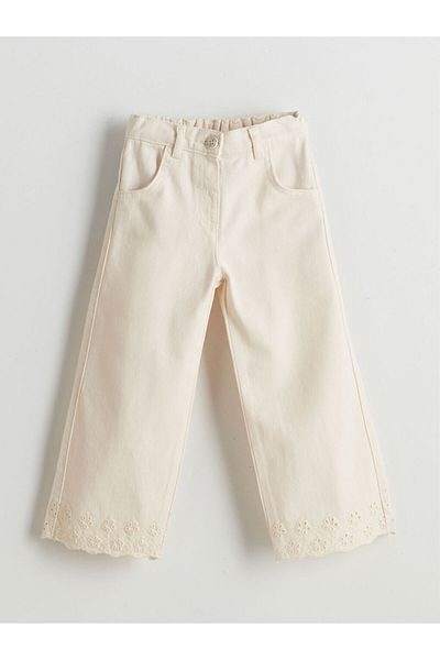 LC Waikiki Lcw Kids Adjustable Waist Girls Gabardine Pants