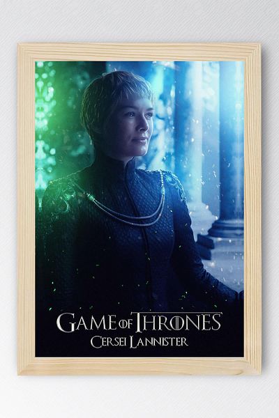 Saturn Pictură înrămată Cersei Lannister din Game of Thrones - Poster din seria Game of Thrones