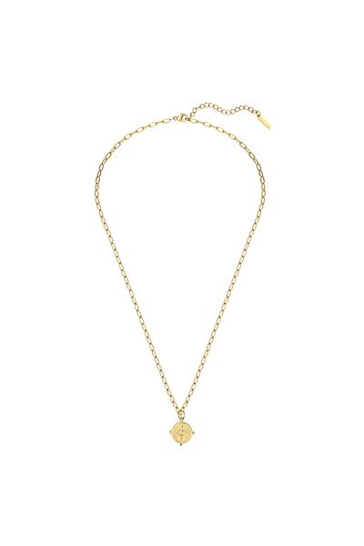 eastside Edelstahlhalskette Kette Mit Anhänger Edelstahl Gelbgold