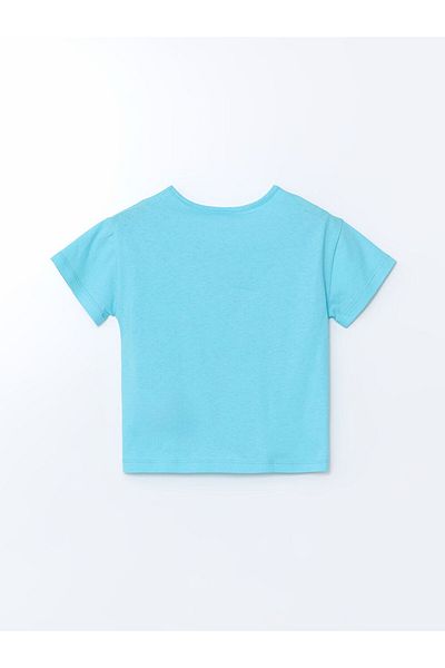 LC Waikiki New Season Crew Neck Printed Girl's T-Shirt - S5Ha55Z1