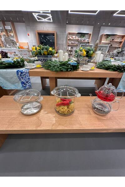 MİHMAN HOME Arow Glass Pot