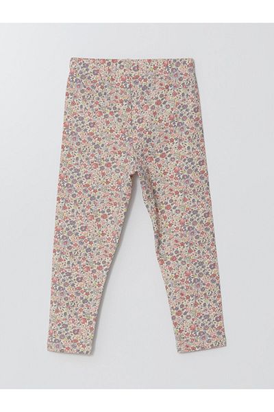 LC Waikiki Lcw Baby Elastic Waist Floral Girls' Leggings
